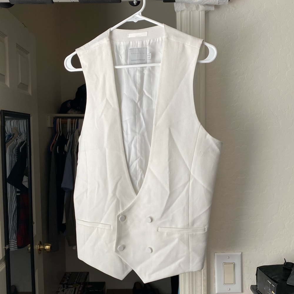 Topman white tuxedo vest (38 chest)